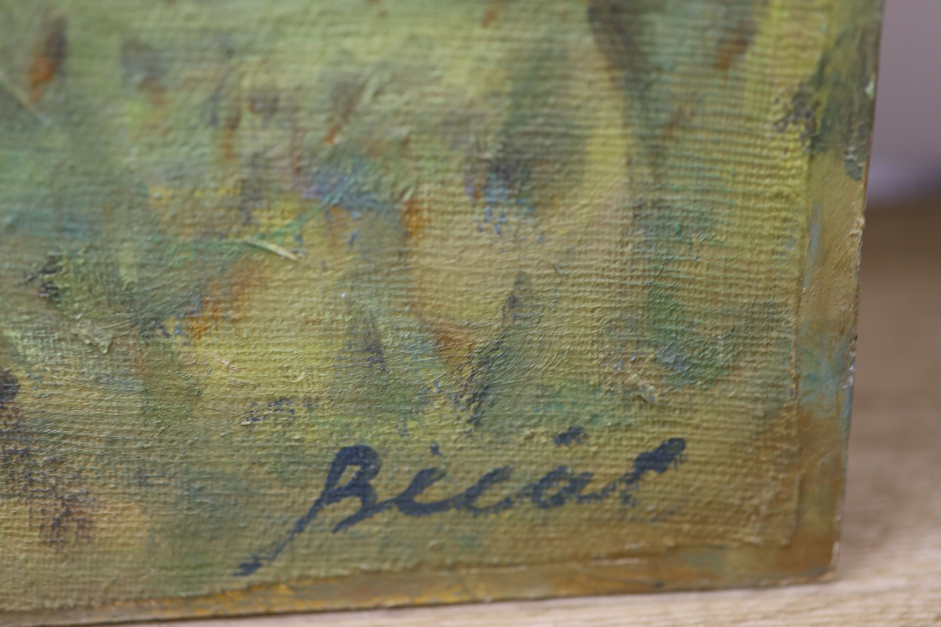 Andre Bicat (1909-1996), oil on board, ‘Dieppe’, signed, 51 x 61cm. Unframed.